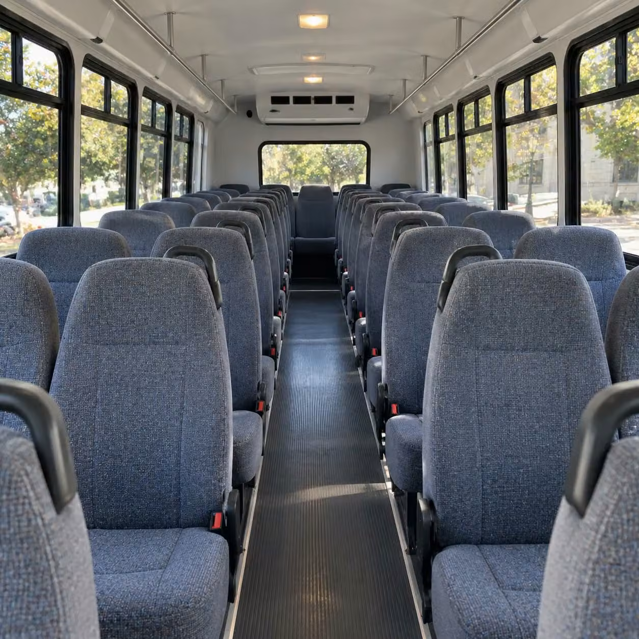 28 passenger minibus interior