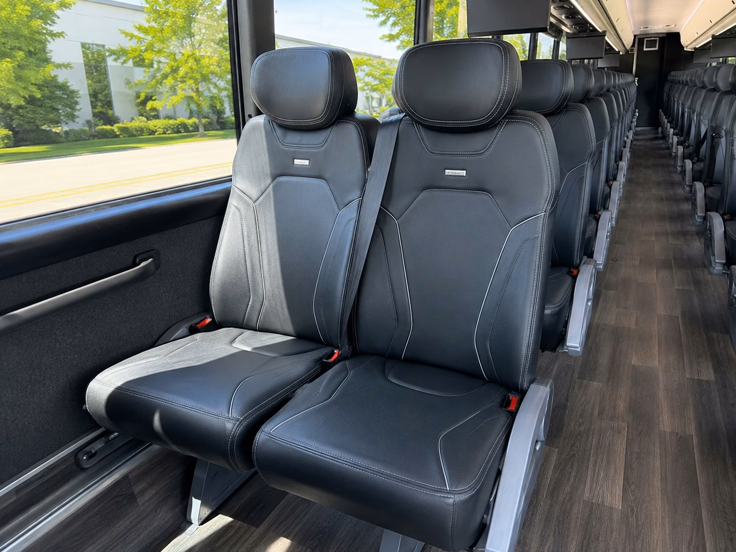 clovis charter bus interior