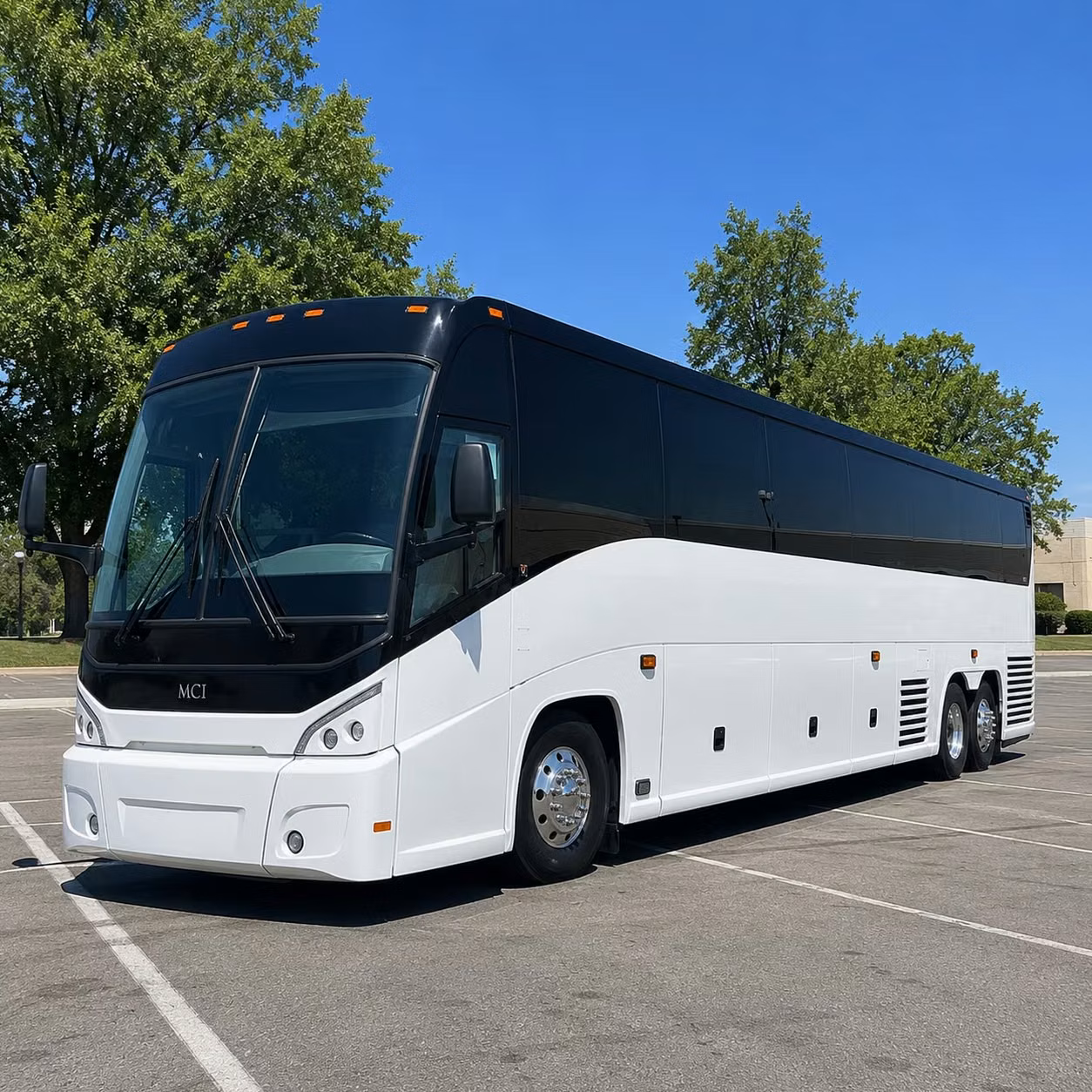 clovis charter bus rental exterior
