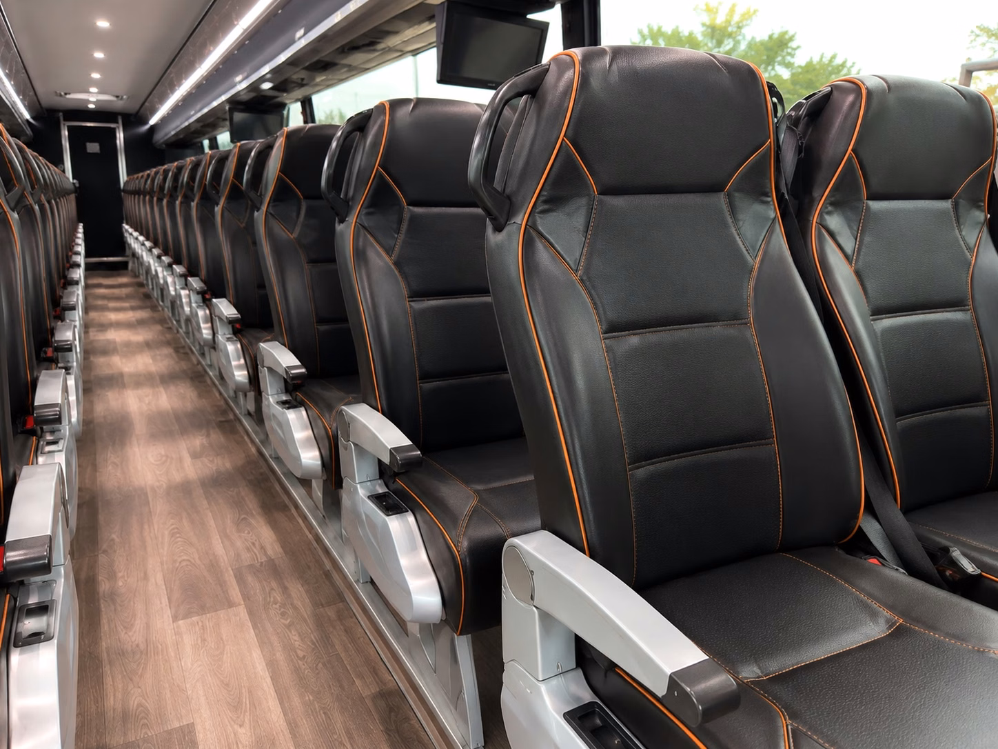 clovis charter bus rental inside