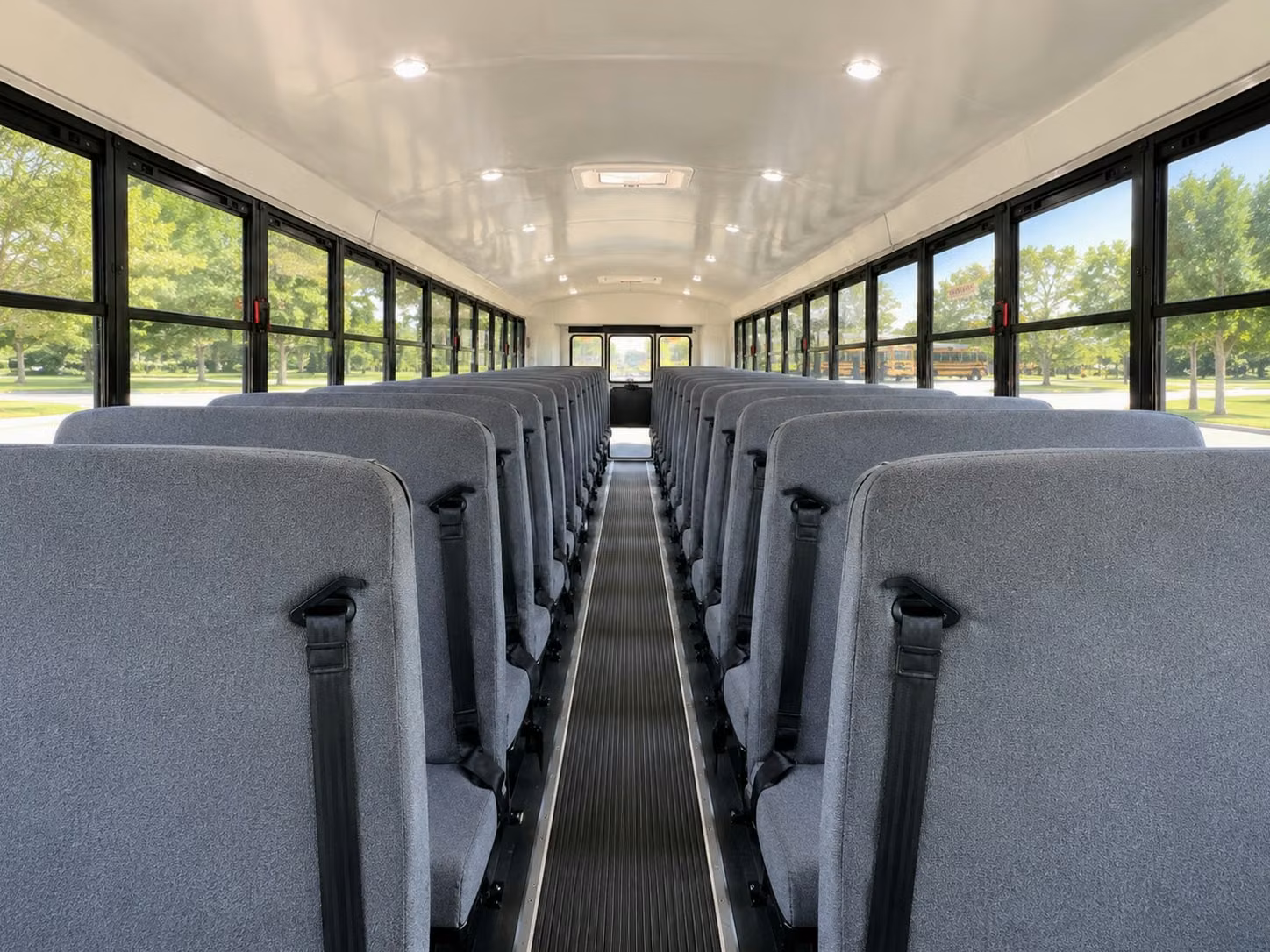 school bus inside